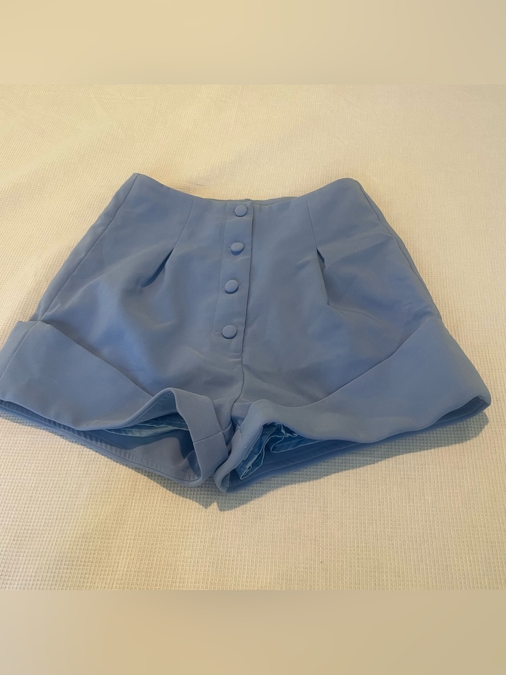 Camila Coelho Periwinkle Blue Tailored Shorts XXS High Waist